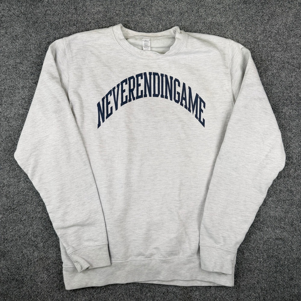 Never Ending Game Crewneck Sweatshirt Mens M Hardcore Band Detroit Cold as Life